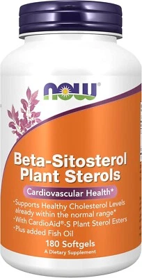 Esteroles vegetales beta-sitosterol 180 cápsulas blandas NOW FOODS Foto 1 de 4