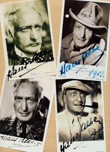 Hans ALBERS - 4 Alte Autogramm Bilder - Print Copys + Hans Albers Bild-  GRATIS - Bild 1 von 2