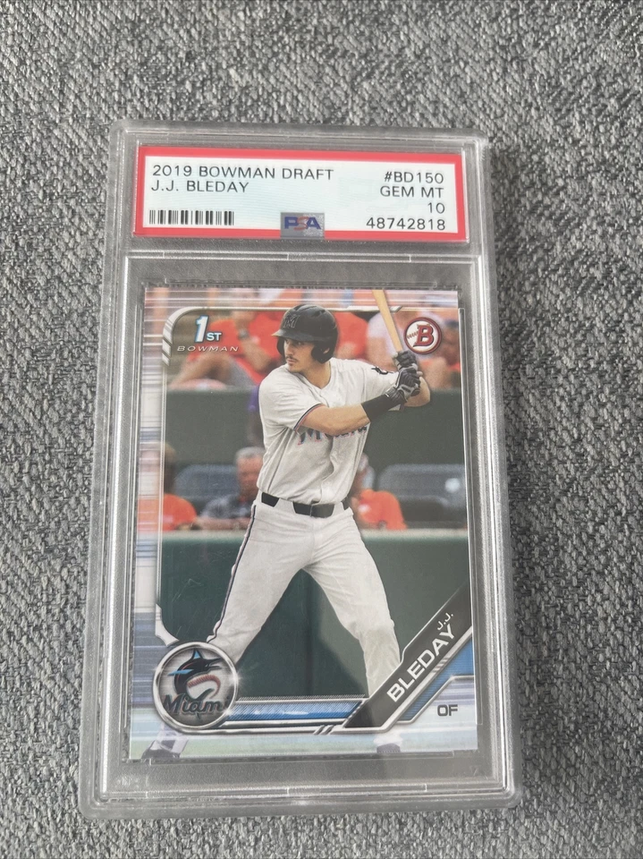 2019 Bowman Draft JJ Bleday 1ST Bowman #BD-150 PSA 10 GEM MT - Image 1 of 2