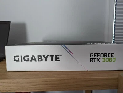 GIGABYTE Vision NVIDIA GeForce RTX 3060 12GB GDDR6 GPU White Silver NEW/SEALED - Image 1 of 4
