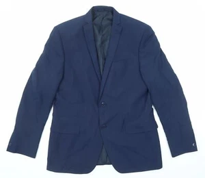 Red Herring Mens Blue Polyester Blend Suit Jacket Size 40 Reg - Picture 1 of 10