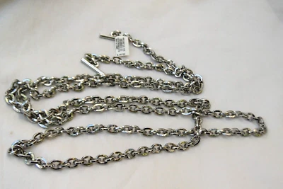 Nueva correa de cadena Brighton plateada 54" para monedero Foto 1 de 3