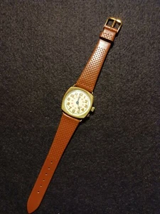 Military Trench Watch Vintage 32mm lumed dial three piece cushion case Rare - Picture 1 of 10