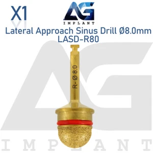 Lateral Approach Drill Round End Sin us Lift Ø8.0mm Tool Sur gical Dental - Picture 1 of 3