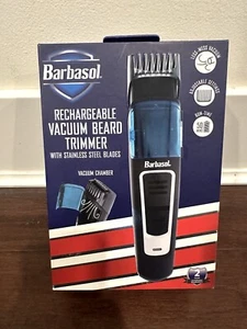 Barbasol Cordless Vacuum Beard Trimmer “New” Sealed Stainless Steel Blades - Picture 1 of 6