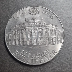 Gedenkmünze Österreich 100 Schilling Burgtheater 1976 Silber #168 - Bild 1 von 2