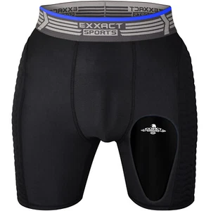 Exxact Sports Youth Baseball Sliding Shorts with Soft Athletic Cup Breathable - Picture 1 of 48