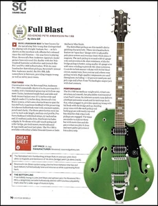 Reverend Pete Anderson Signature PA-1 RB Bigsby Gitarre Rezension Artikel Druck - Bild 1 von 3