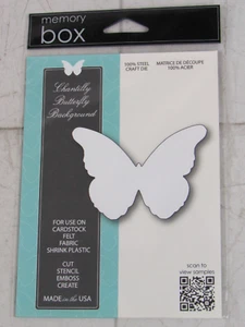 Memory Box Steel Craft Die, Chantilly Butterfly Background, 99783 - Imagen 1 de 2