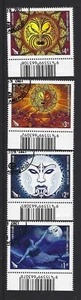 NEW ZEALAND 2021 MATARIKI FAMILY OF LIGHT MARGINAL SET 4 FINE USED - Picture 1 of 1