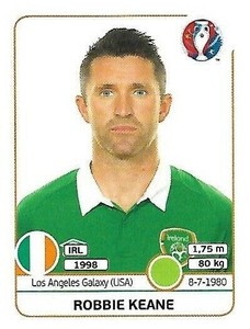 #534 Robbie Keane Ireland Sticker Figure - Euro 2016 Panini