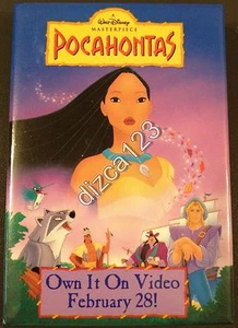 Disney Button Pocahontas: Own It On Video Feb 28 Button - Picture 1 of 1