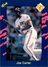 1990 Classic Blue #138 Joe Carter Cleveland Indians