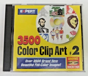 Vintage Expert Software 3500 Color Clip Art #2 Windows MacIntosh 1995 CD - Picture 1 of 3
