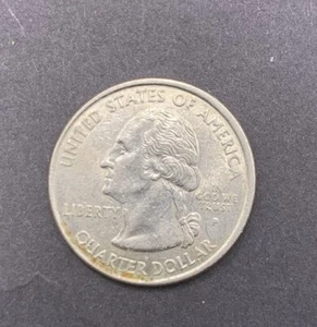 2000-P MARYLAND STATE QUARTER OFF CENTER Circulated Error - Picture 1 of 2