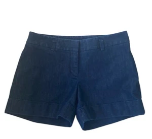 Abito blu espresso pantaloncino denim con polsini lavaggio scuro cuciture interne 4" taglia 4 - Foto 1 di 3