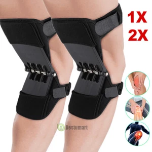 1/2 pieza Potente soporte articular de resorte de rebote refuerzo de rodilla levantamiento rodilleras cuidado - Imagen 1 de 20