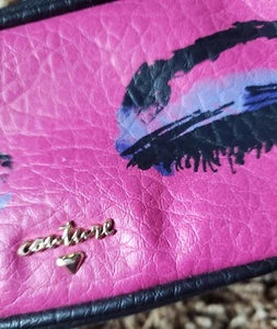 JUICY Couture Make-up Eyeglass Case Zippered Bag Hot Pink Eye Wink ABG luxury - Picture 1 of 6
