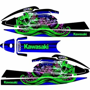 JETSKI KAWASAKI 750 SXI 92-98 GRAPHIC SET / KIT DECAL / STICKERS - Picture 1 of 2
