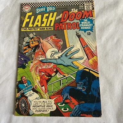 Vintage Comic BRAVE AND BOLD #65 (1966).FLASH, DOOM PATROL - Image 1 of 3