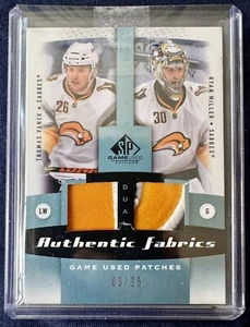 2011-12 SP Game Used Edition - Authentic Fabrics Dual #AF2-MV Ryan Miller,... - Picture 1 of 7