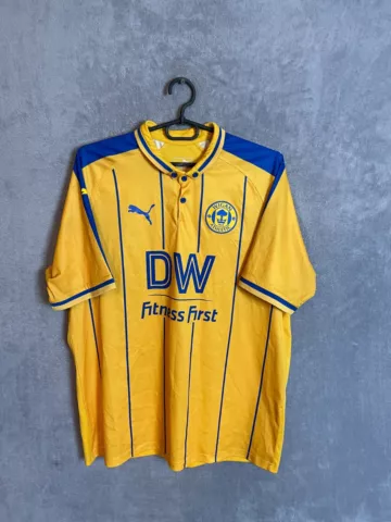 Wigan Athletic Jersey Away football shirt Yellow Puma Mens Size XL Cover