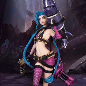 League of Legends LOL Jinx Pen Figure Outbreak Lori Model Figure With Box - Picture 1 of 4