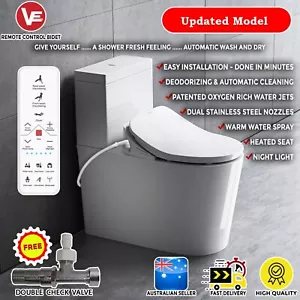 Smart Toilet Electric Bidet -Toilet Seat with Remote Control and Self Cleaning - Picture 1 of 12
