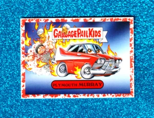 2019 Garbage Pail Kids REVENGE The HORROR-IBLE "PLYMOUTH MURRAY" RED Sticker - Picture 1 of 2