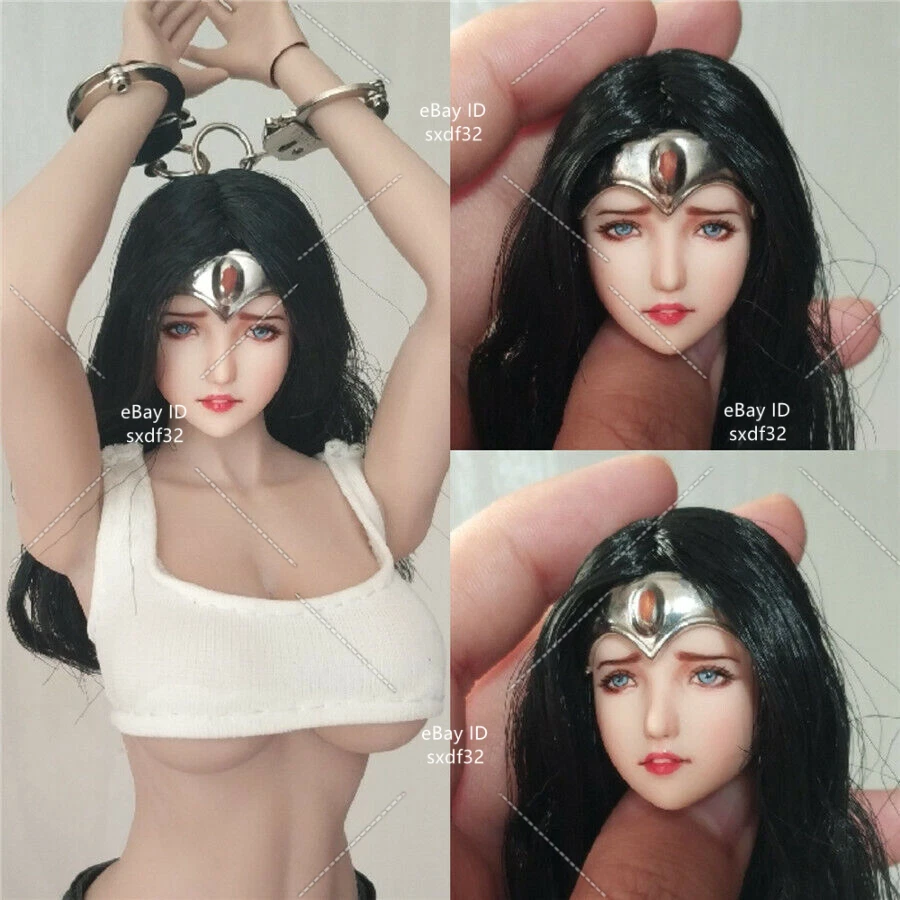 Cabeza esculpida de mujer maravilla de 1:6 para muñeca cuerpo figura Obitsu PH LD UD de 12 pulgadas Foto 1 de 4