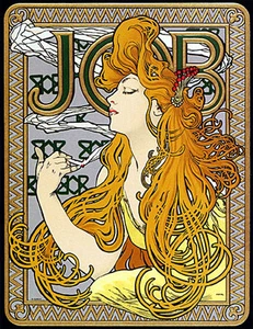 Job 15x22 Art Deco Nouveau Alphonse Mucha Hand Numbered Ltd. Edition - Picture 1 of 1