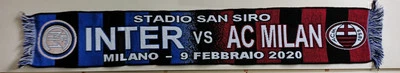 Inter vs Milan Sciarpa Scarf Ufficiale  Campionato Serie A 09-2-2020 - Immagine 1 di 4