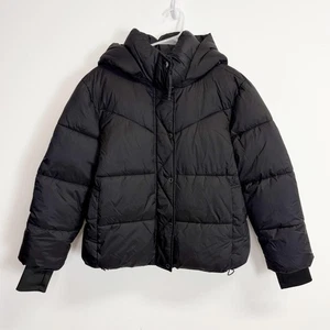 BCBGeneration Jacket Womens Large Puffer Hooded Sustainable Water Resistant NEW - Picture 1 of 11