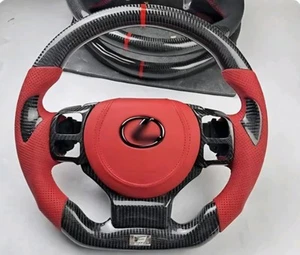 2020 Lexus Is300 F Sport Carbon Fiber Steering Wheel ReadLeatherCover+buttonTrim - Picture 1 of 1