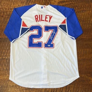 Maglia Austin Riley firmata Atlanta Braves PSA DNA autografata - Foto 1 di 6