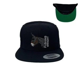 Donkey Burro Narco Farm Pushing Pulling Weight Hustler Badass Lover Snapback Hat - Picture 1 of 7
