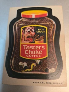 Topps Wacky Packs 1973 cuarta serie 4 Taster's Choke Coffee - Imagen 1 de 2
