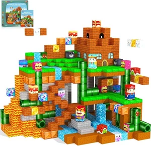 Magnetic Blocks Kids Toys Games Magnetic Building Cubes Montessori Ages 3+ Gifts - Picture 1 of 6