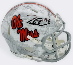 TRINIDAD CHAMBLISS SIGNED OLE MISS REBELS REALTREE MINI HELMET AUTOGRAPH BAS J00 - Picture 1 of 2