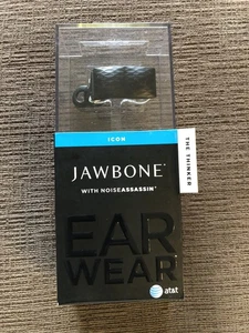 New! Jawbone ICON "The Thinker" Black w/Noise Assassin Bluetooth Headset - Picture 1 of 5