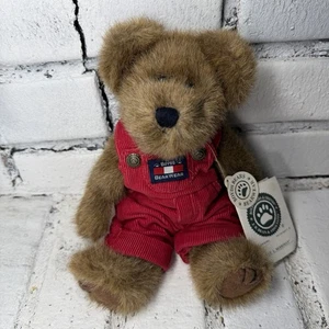 Boyds Bears Kyle L. Berriman #917401 Red Overalls Tagged Jointed Retired 11” - Picture 1 of 12