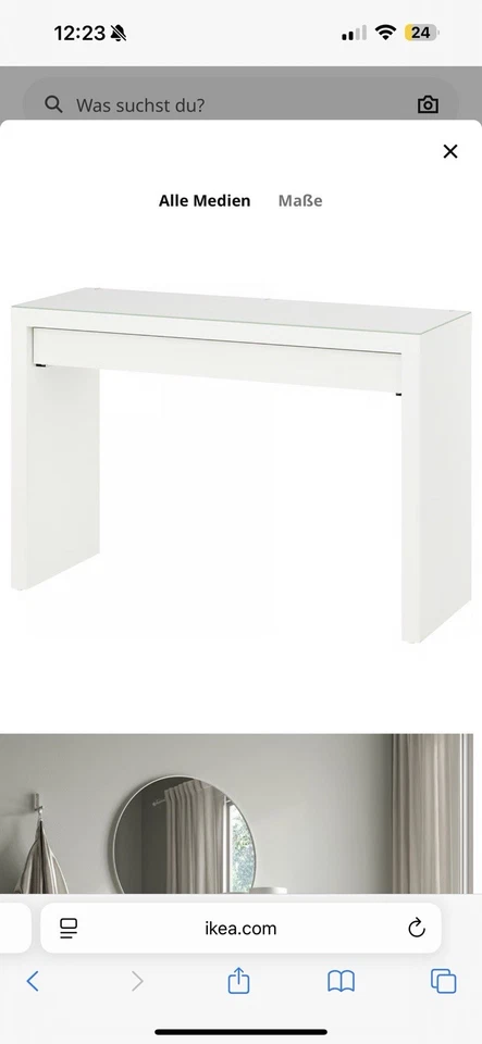 Malm Schminktisch + Spiegel - Bild 1 von 1