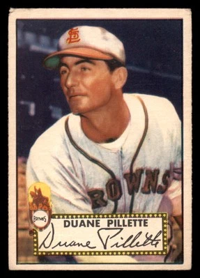 1952 Topps Duane Pillette #82 Fair Baseball Card - Image 1 of 2