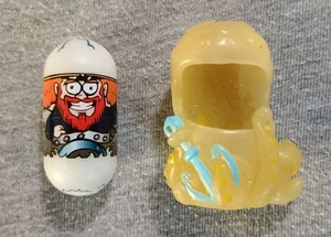 GLOW IN THE DARK MIGHTY BEANZ BODZ SET #297 SUBMARINE CAPTAIN BEAN OCTOPUS BOD - Picture 1 of 7