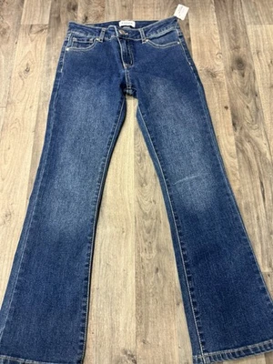 女孩牛仔 RSQ 低腰喇叭 8 码全新带标签 MSRP 35 美元 — 第 1/4 张图片