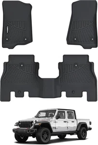 Floor Mats for Jeep Gladiator JT 2025 2024 2023 2022 2021 2020 —All-Weather, Sta - Bild 1 von 7