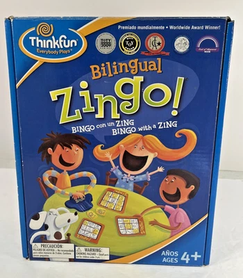 Bilingual Zingo children’s game Spanish/English six playing cards - Image 1 of 4