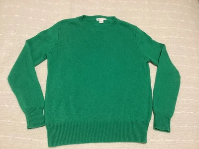 Suéter Pullover de Lana Marino de Nylon Algodón Cuello Redondo Verde 6/7 para Niña Crewcuts Foto 1 de 4