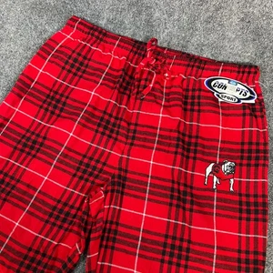Men's Georgia Bulldogs Red Plaid Pajama Pants Concepts Sports Size 2XL NWT - Picture 1 of 15