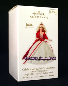 2010 Holiday Celebration Barbie adorno sello recuerdo árbol de Navidad BOGO20 - Imagen 1 de 1